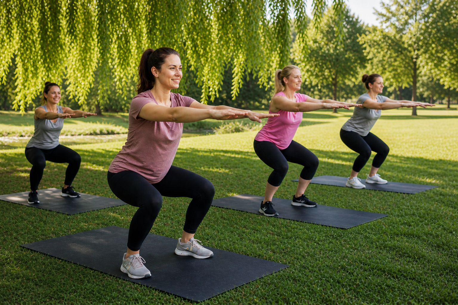 Mamas beim funktionalen Training
